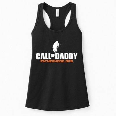 Call of Daddy Fatherhood OPS Gamer Dad Womens Tank Top