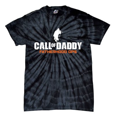 Call of Daddy Fatherhood OPS Gamer Dad Tie-Dye T-Shirt