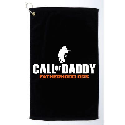 Call of Daddy Fatherhood OPS Gamer Dad Golf Towel