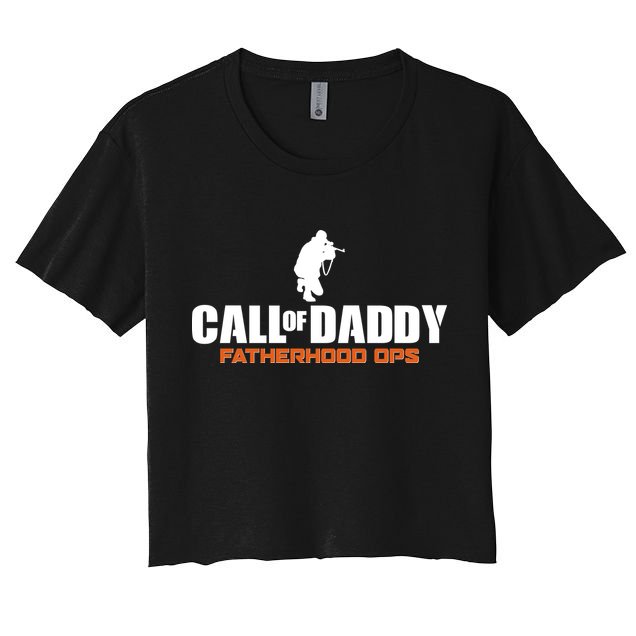 Call of Daddy Fatherhood OPS Gamer Dad Crop Top