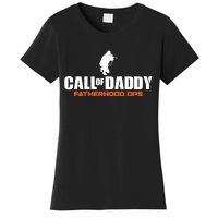 Call of Daddy Fatherhood OPS Gamer Dad Women's T-Shirt