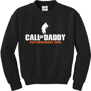 Call of Daddy Fatherhood OPS Gamer Dad Kids Sweatshirt