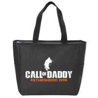 Call of Daddy Fatherhood OPS Gamer Dad Zip Tote Bag