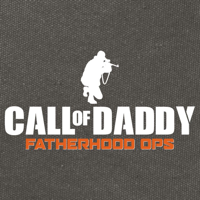 Call of Daddy Fatherhood OPS Gamer Dad Cotton Canvas Backpack