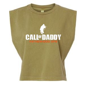 Call of Daddy Fatherhood OPS Gamer Dad Garment-Dyed Women's Muscle Tee