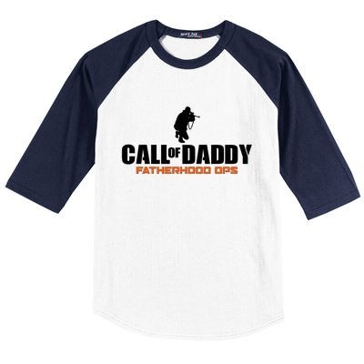 Call of Daddy Fatherhood OPS Gamer Dad Baseball Sleeve Shirt