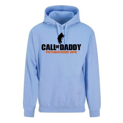 Call of Daddy Fatherhood OPS Gamer Dad Unisex Surf Hoodie