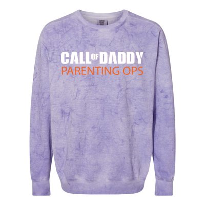 Call of Daddy Parenting Ops Colorblast Crewneck Sweatshirt