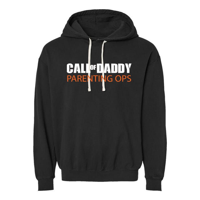 Call of Daddy Parenting Ops Garment-Dyed Fleece Hoodie