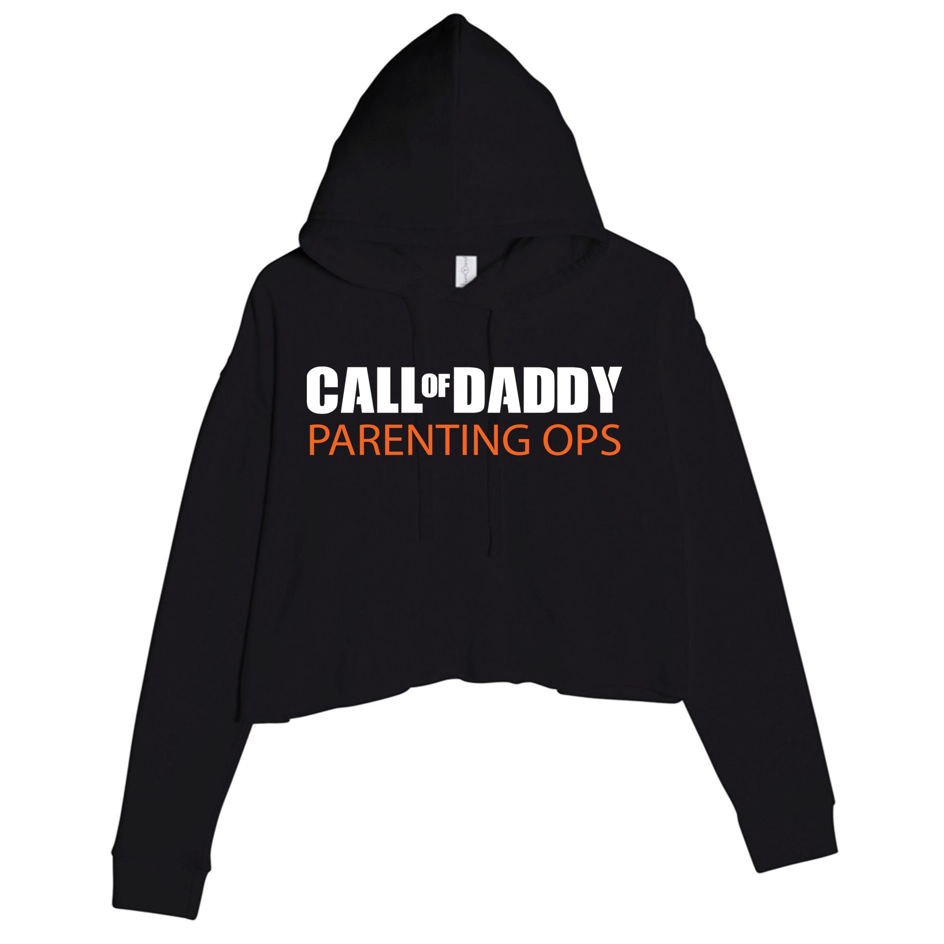 Call of Daddy Parenting Ops Crop Fleece Hoodie