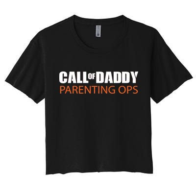 Call of Daddy Parenting Ops Women's Crop Top Tee