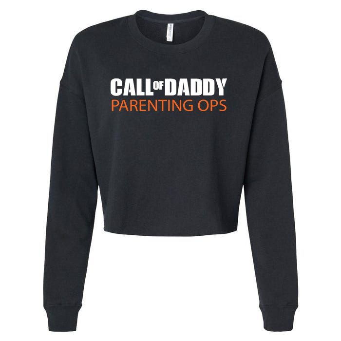 Call of Daddy Parenting Ops Cropped Pullover Crew