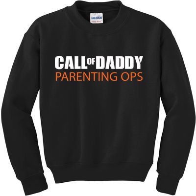 Call of Daddy Parenting Ops Kids Sweatshirt