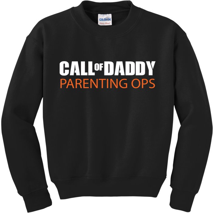 Call of Daddy Parenting Ops Kids Sweatshirt
