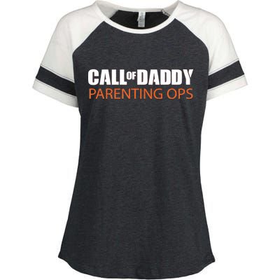 Call of Daddy Parenting Ops Enza Ladies Jersey Colorblock Tee