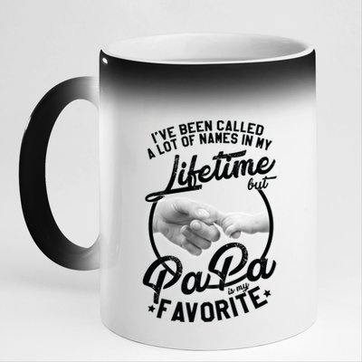 Called Many Names But PaPa Is My Favorite 11oz Black Color Changing Mug