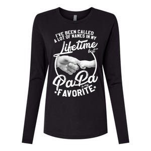 Called Many Names But PaPa Is My Favorite Womens Cotton Relaxed Long Sleeve T-Shirt