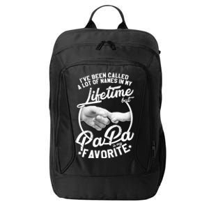 Called Many Names But PaPa Is My Favorite City Backpack