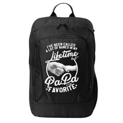 Called Many Names But PaPa Is My Favorite City Backpack