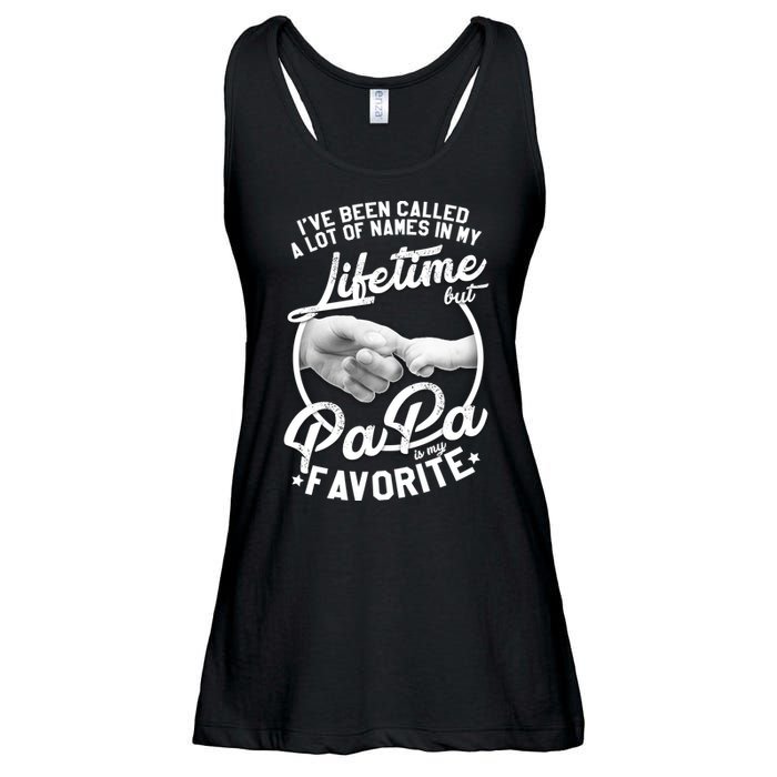 Called Many Names But PaPa Is My Favorite Ladies Essential Flowy Tank