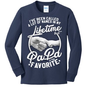 Called Many Names But PaPa Is My Favorite Kids Long Sleeve Shirt