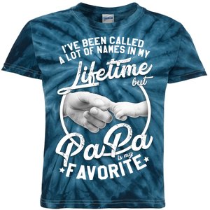 Called Many Names But PaPa Is My Favorite Kids Tie-Dye T-Shirt