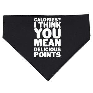 Calories? I Think You Mean Delicious Points USA-Made Doggie Bandana