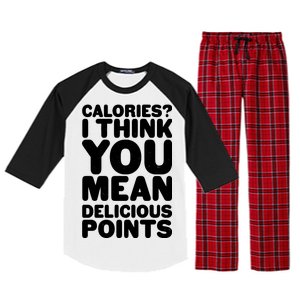 Calories? I Think You Mean Delicious Points Raglan Sleeve Pajama Set