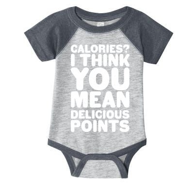Calories? I Think You Mean Delicious Points Infant Baby Jersey Bodysuit