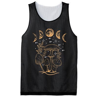 Cottagecore Aesthetic Mycology Mushrooms Moon Foraging Mesh Reversible Basketball Jersey Tank