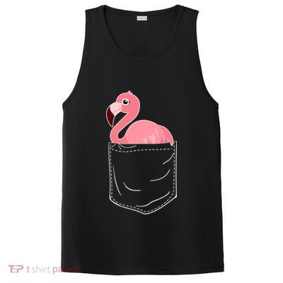 Cute Adorable Mini Flamingo in Pocket PosiCharge Competitor Tank