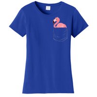 Cute Adorable Mini Flamingo in Pocket Women's T-Shirt