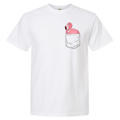 Cute Adorable Mini Flamingo in Pocket Garment-Dyed Heavyweight T-Shirt