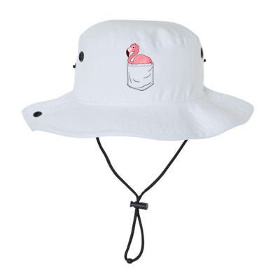 Cute Adorable Mini Flamingo in Pocket Legacy Cool Fit Booney Bucket Hat