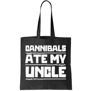 Cannibals Ate My Uncle Joe Biden Political Satire Trump 2024 Tote Bag