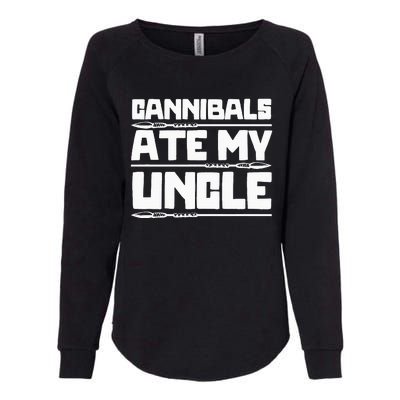 Cannibals Ate My Uncle Joe Biden Political Satire Trump 2024 Womens California Wash Sweatshirt