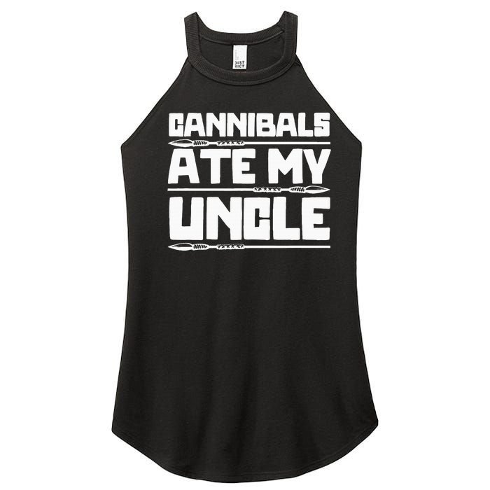 Cannibals Ate My Uncle Joe Biden Political Satire Trump 2024 Women's Perfect Tri Rocker Tank