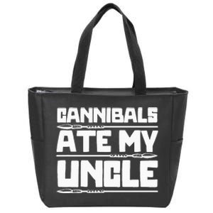 Cannibals Ate My Uncle Joe Biden Political Satire Trump 2024 Zip Tote Bag