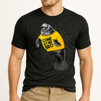 Come At Me Bro Manatee With Yellow Top Cooling Performance Crew T-Shirt
