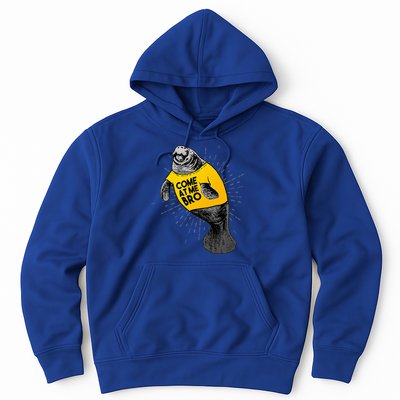 Come At Me Bro Manatee With Yellow Top Hoodie