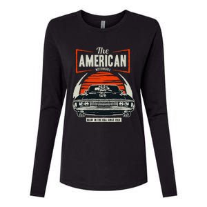 Classic American Muscle Cars Novelty Womens Cotton Relaxed Long Sleeve T-Shirt