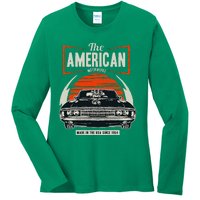 Classic American Muscle Cars Novelty Ladies Long Sleeve Shirt