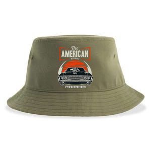 Classic American Muscle Cars Novelty Sustainable Bucket Hat