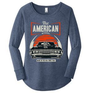 Classic American Muscle Cars Novelty Women's Perfect Tri Tunic Long Sleeve Shirt