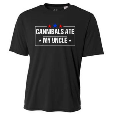 Cannibals Ate My Uncle Biden Funny Cooling Performance Crew T-Shirt