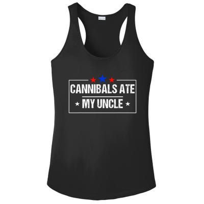 Cannibals Ate My Uncle Biden Funny Ladies PosiCharge Competitor Racerback Tank