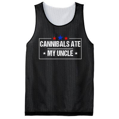 Cannibals Ate My Uncle Biden Funny Mesh Reversible Basketball Jersey Tank