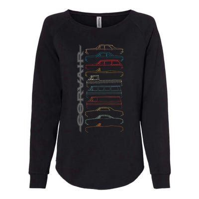 Corvair All Models Womens California Wash Sweatshirt