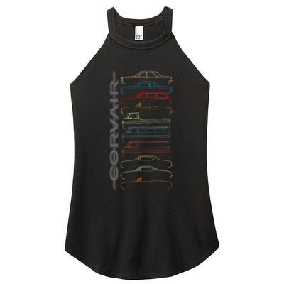 Corvair All Models Women's Perfect Tri Rocker Tank