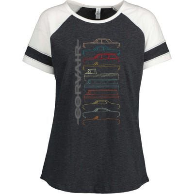 Corvair All Models Enza Ladies Jersey Colorblock Tee